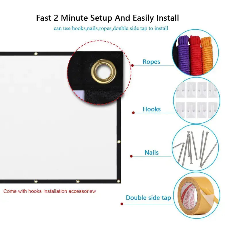 Home & Office Pop-Up Cinema Screen