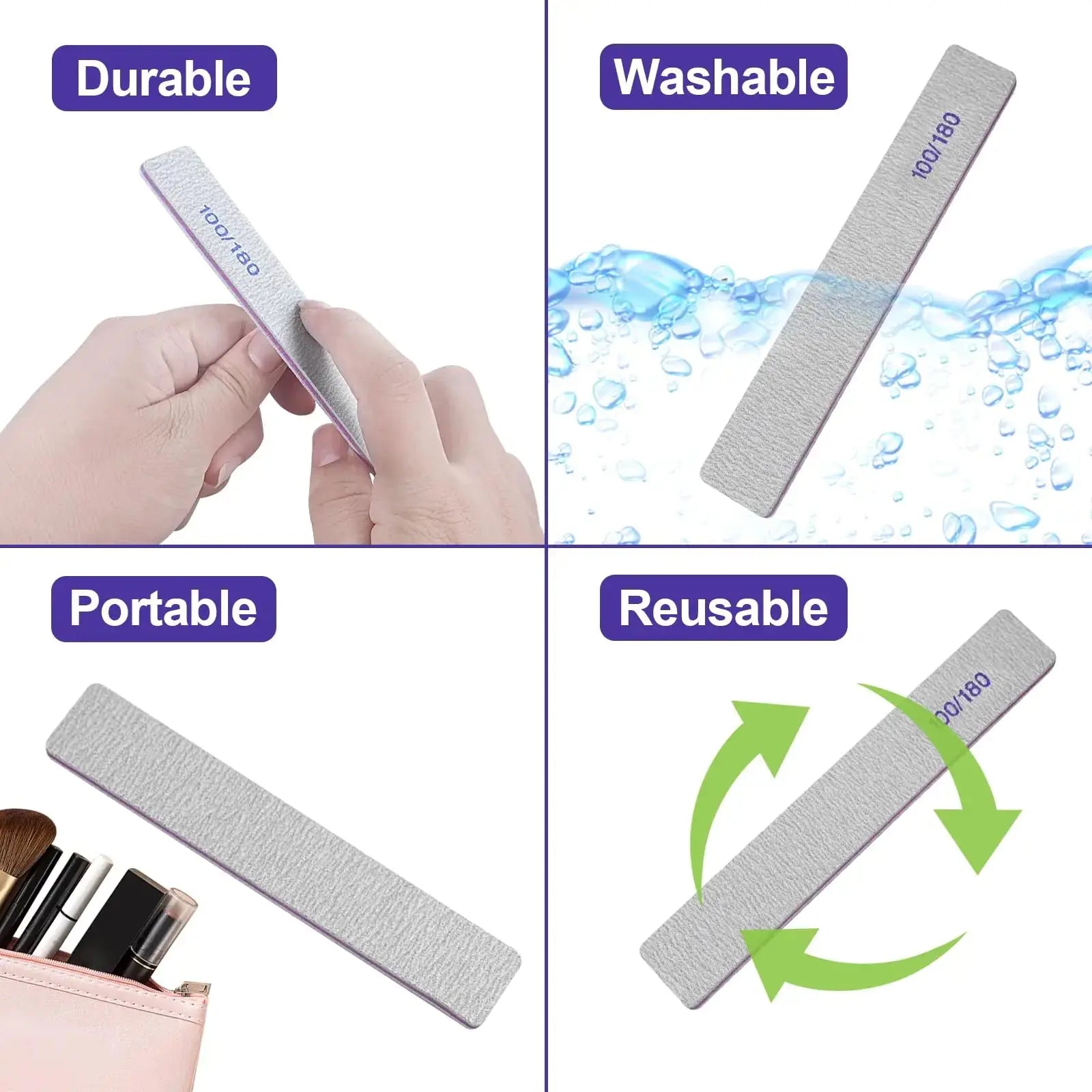 HomeyEra Nail Files Emery Boards Nail File for Natural & Acrylic Nails