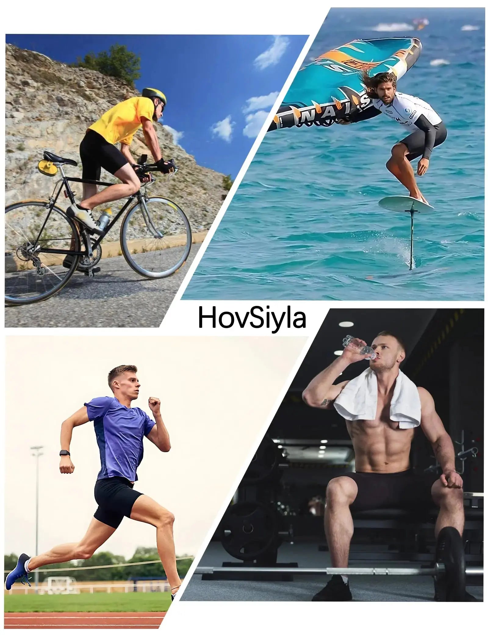 HovSiyla Compression Sports Shorts For Men | Athletic Running Underwear Shorts