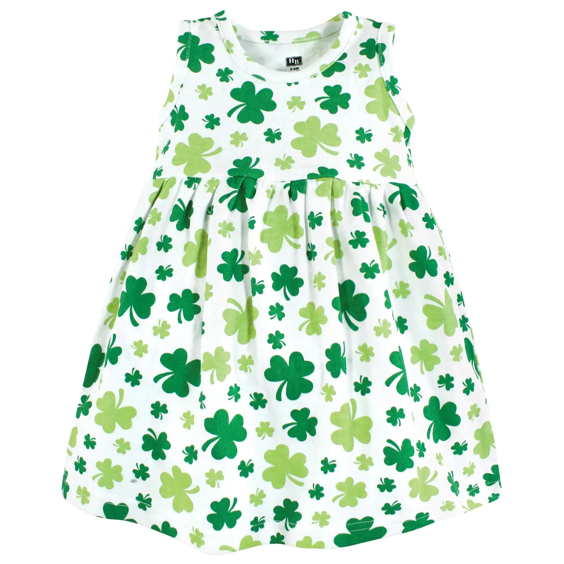 Hudson Baby Baby Girls' Cotton Dress and Cardigan Set | Shamrocks Color