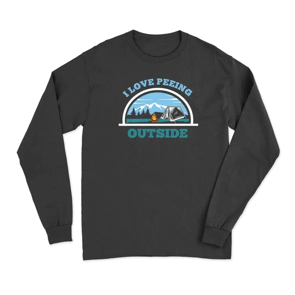 I Love Peeing Outside Men Long Sleeve T-Shirt