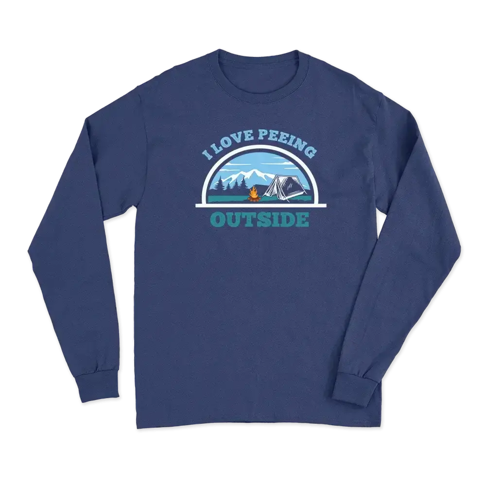 I Love Peeing Outside Men Long Sleeve T-Shirt