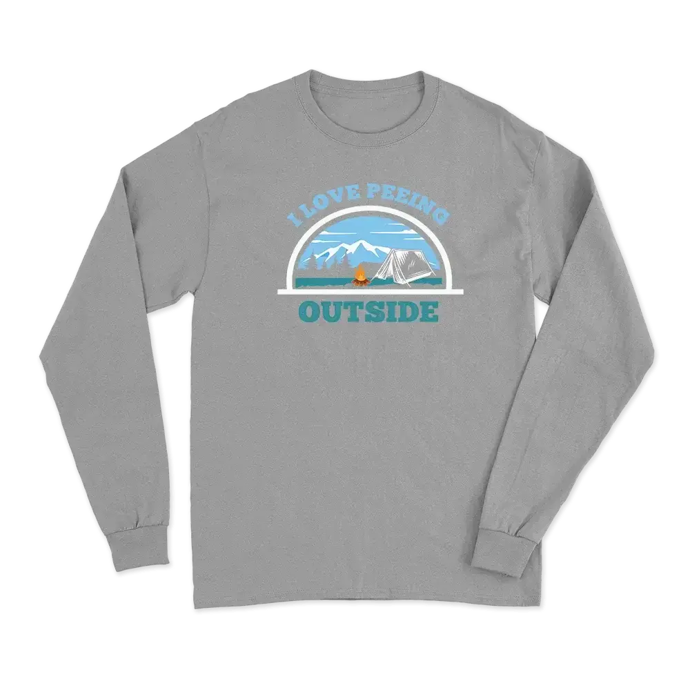 I Love Peeing Outside Men Long Sleeve T-Shirt