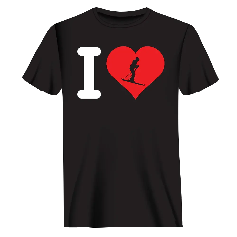I Love Skiing T-Shirt for Men