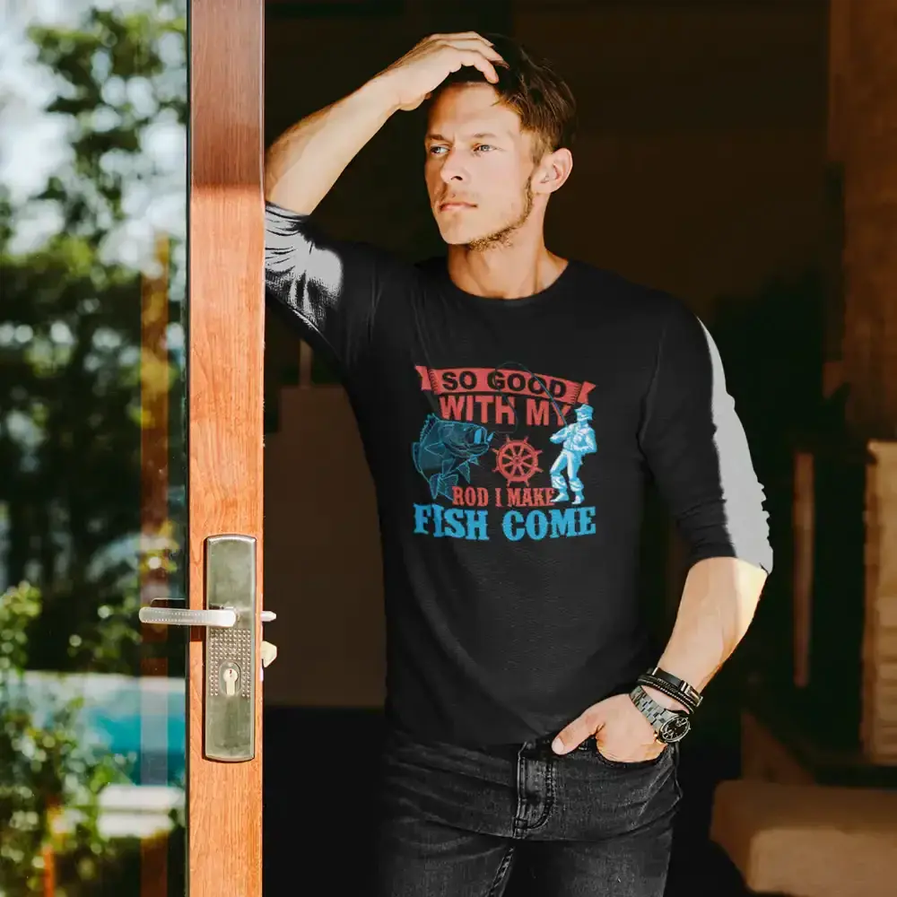 I Make Fish Come Men Long Sleeve Shirt