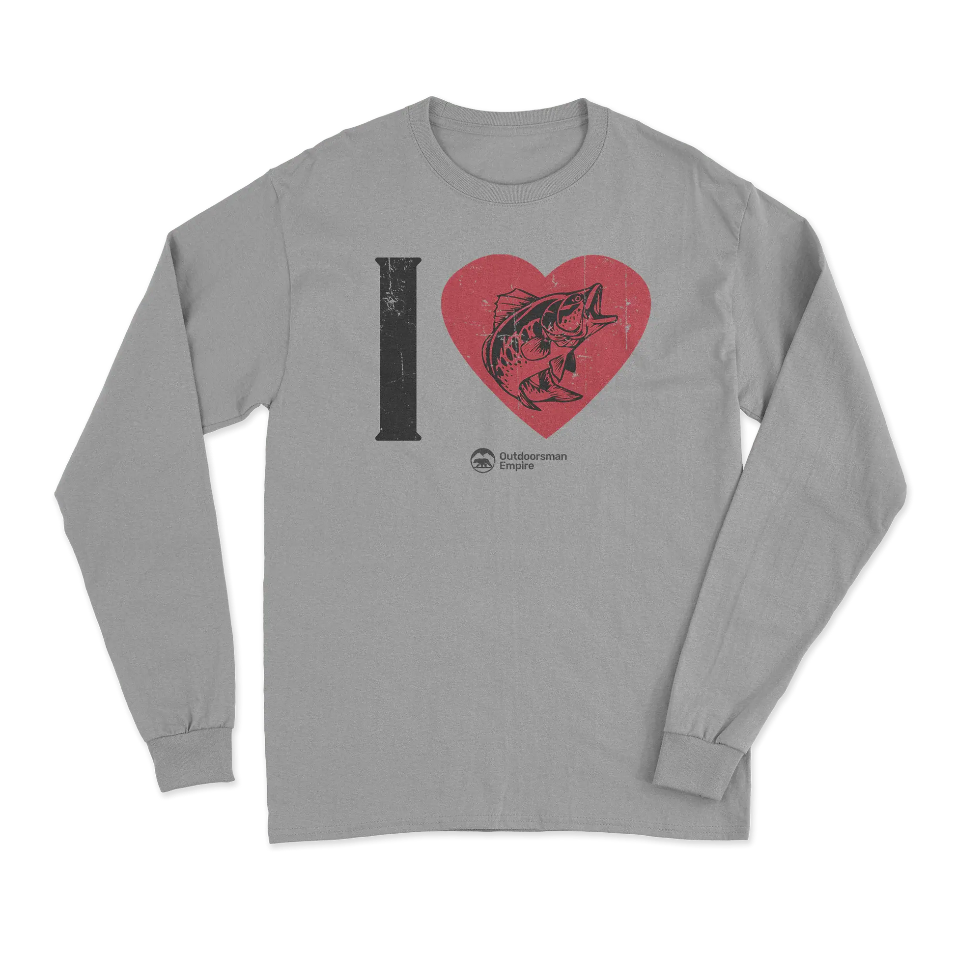 I love Fishing Men Long Sleeve Shirt