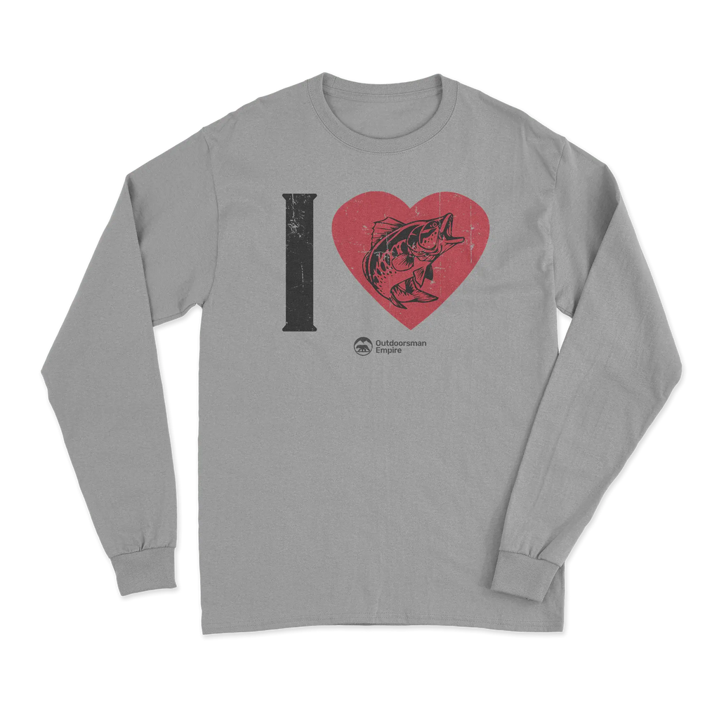 I love Fishing Men Long Sleeve Shirt