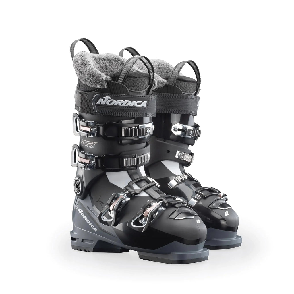 Nordica Womens Durable Warm Insulated Water-Resistant All-Mountain Sportmachine 3 75 W Ski Boots Black/Anthracite/Pink 25.5