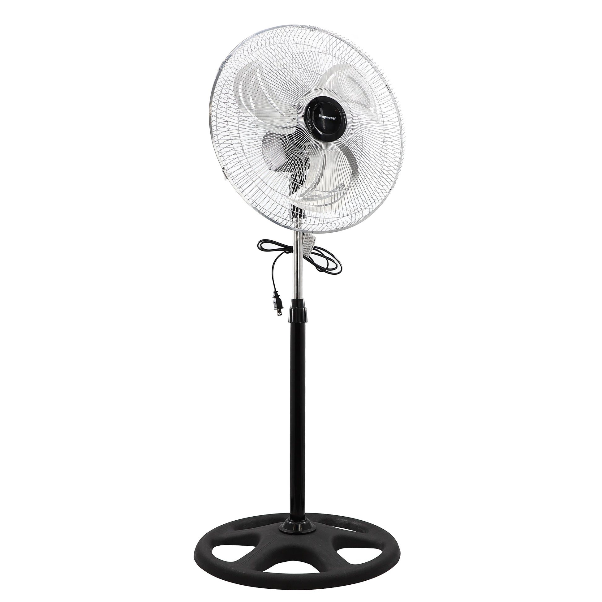 Impress 18 Inch Chrome Hi-Speed Industrial Standing Fan