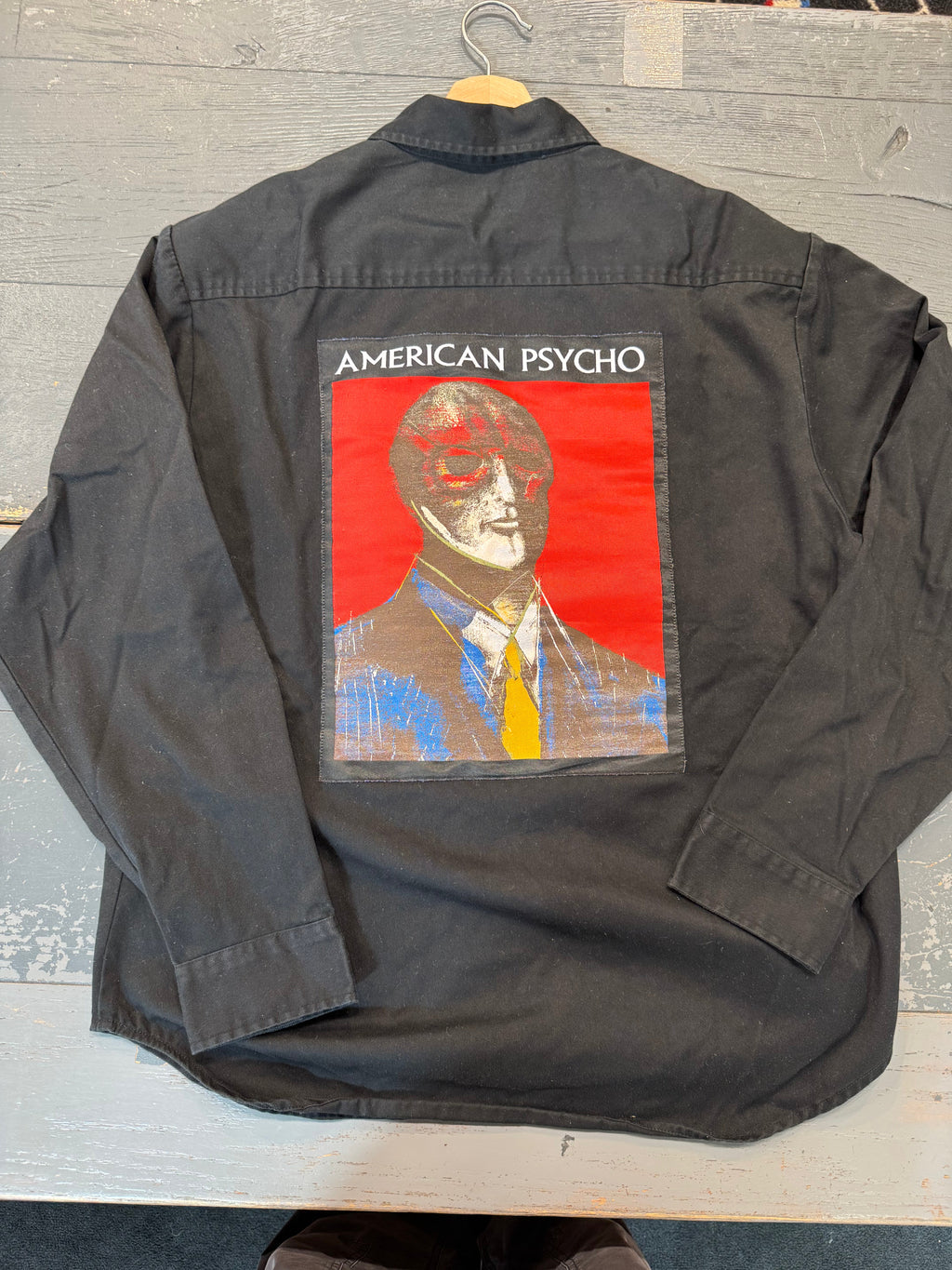 PRE OWNED Supreme American Psycho Work Shirt Black