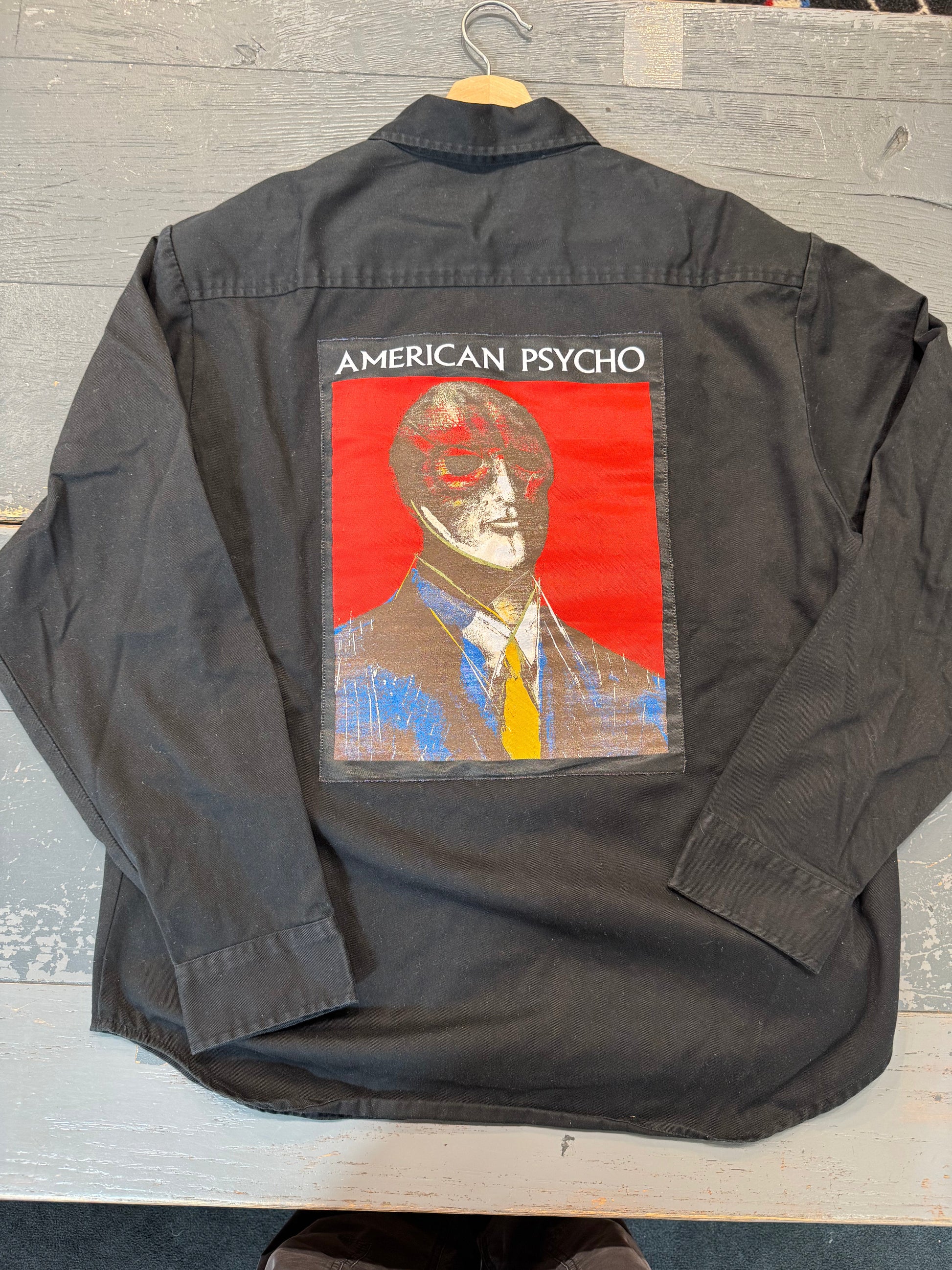PRE OWNED Supreme American Psycho Work Shirt Black