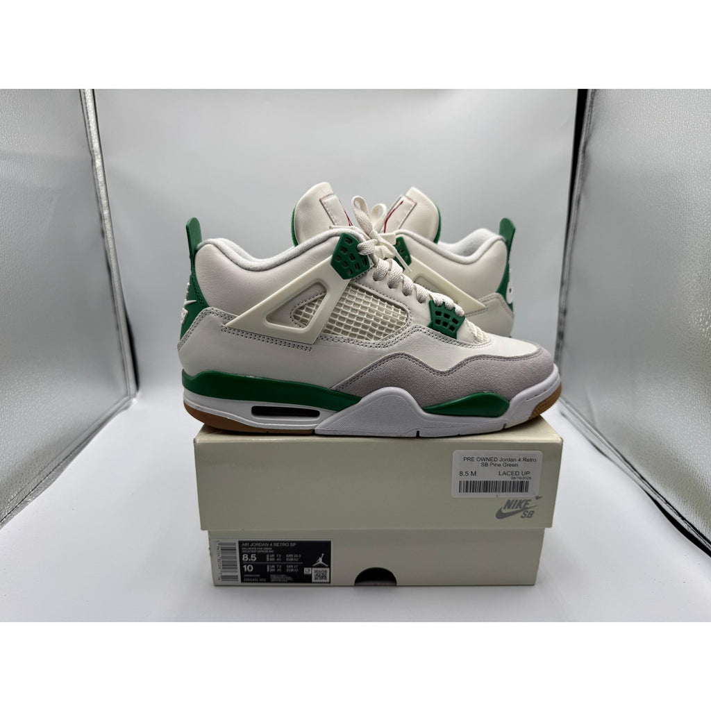 PRE OWNED Jordan 4 Retro SB Pine Green