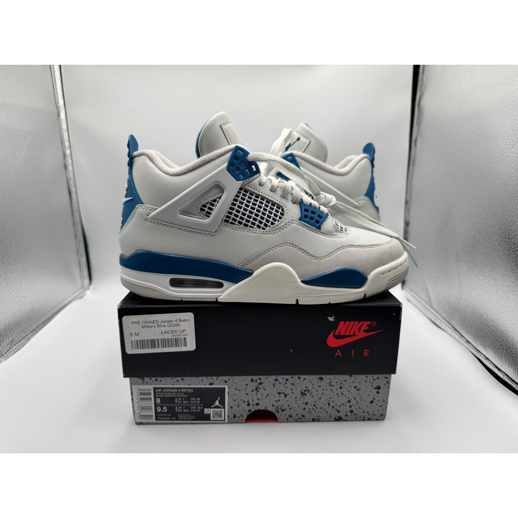 PRE OWNED Jordan 4 Retro Military Blue (2024)
