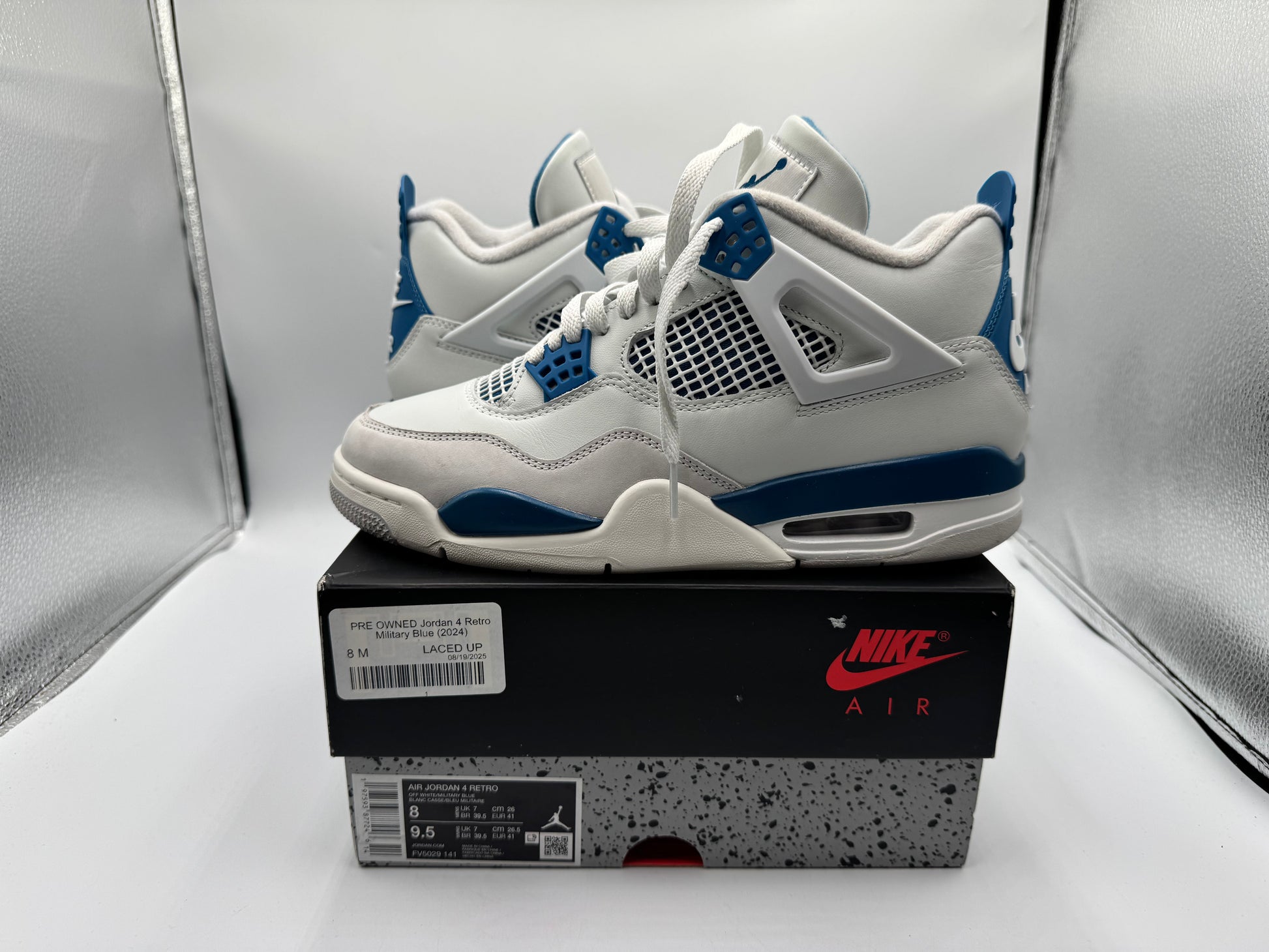 PRE OWNED Jordan 4 Retro Military Blue (2024)