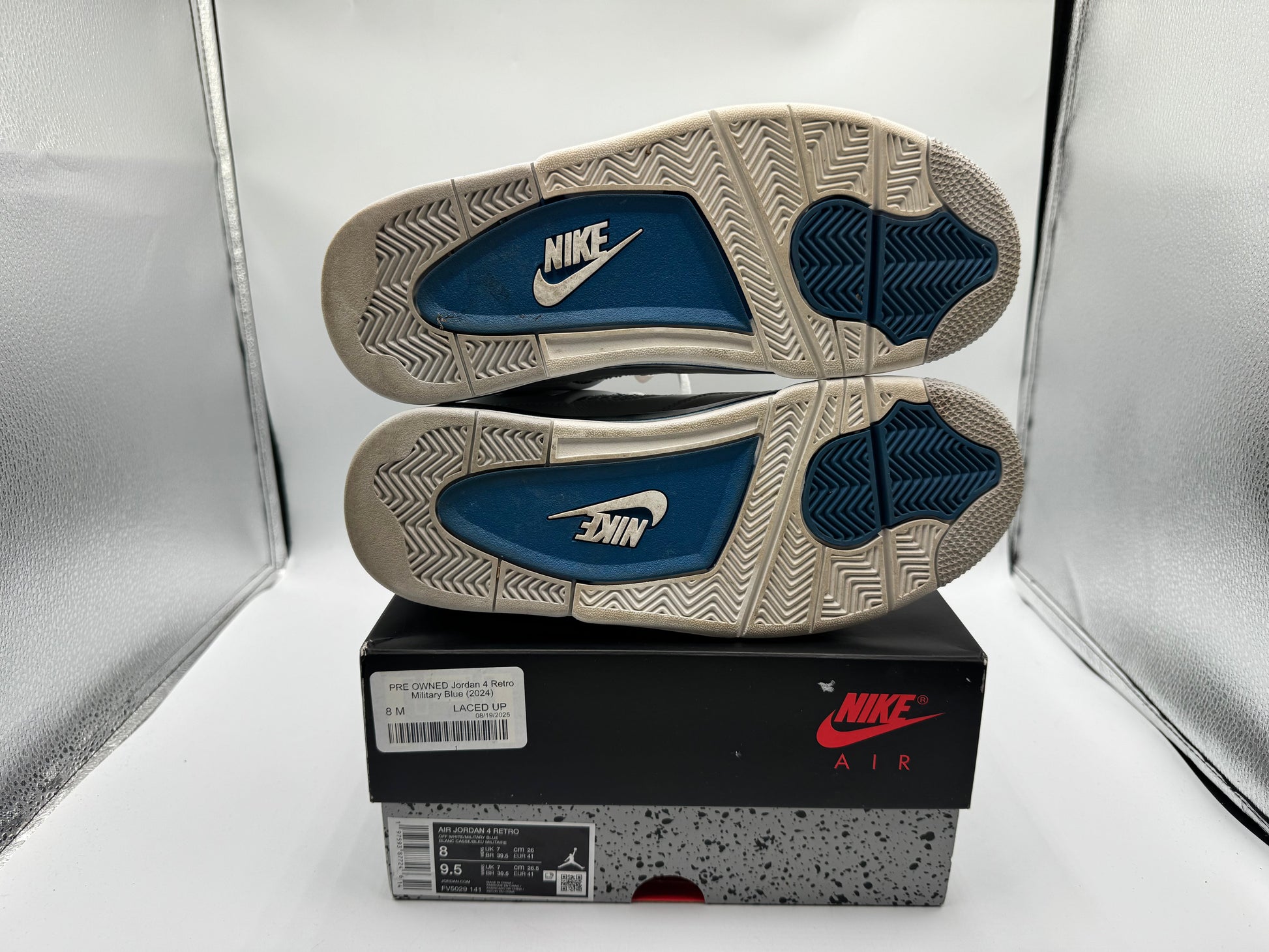 PRE OWNED Jordan 4 Retro Military Blue (2024)