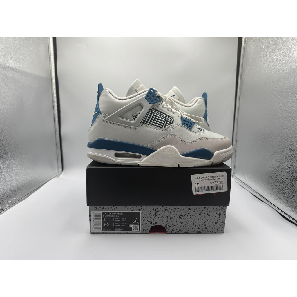 PRE OWNED Jordan 4 Retro Military Blue (2024)