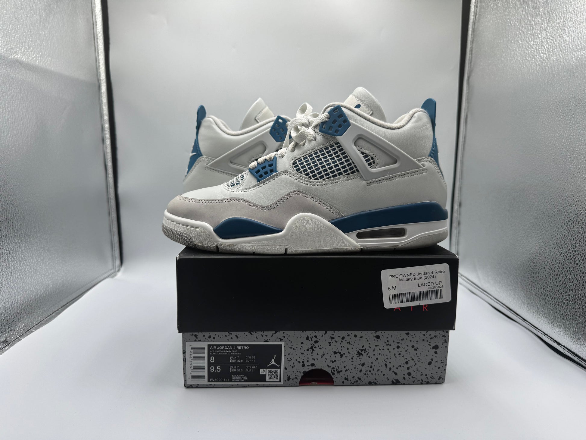 PRE OWNED Jordan 4 Retro Military Blue (2024)