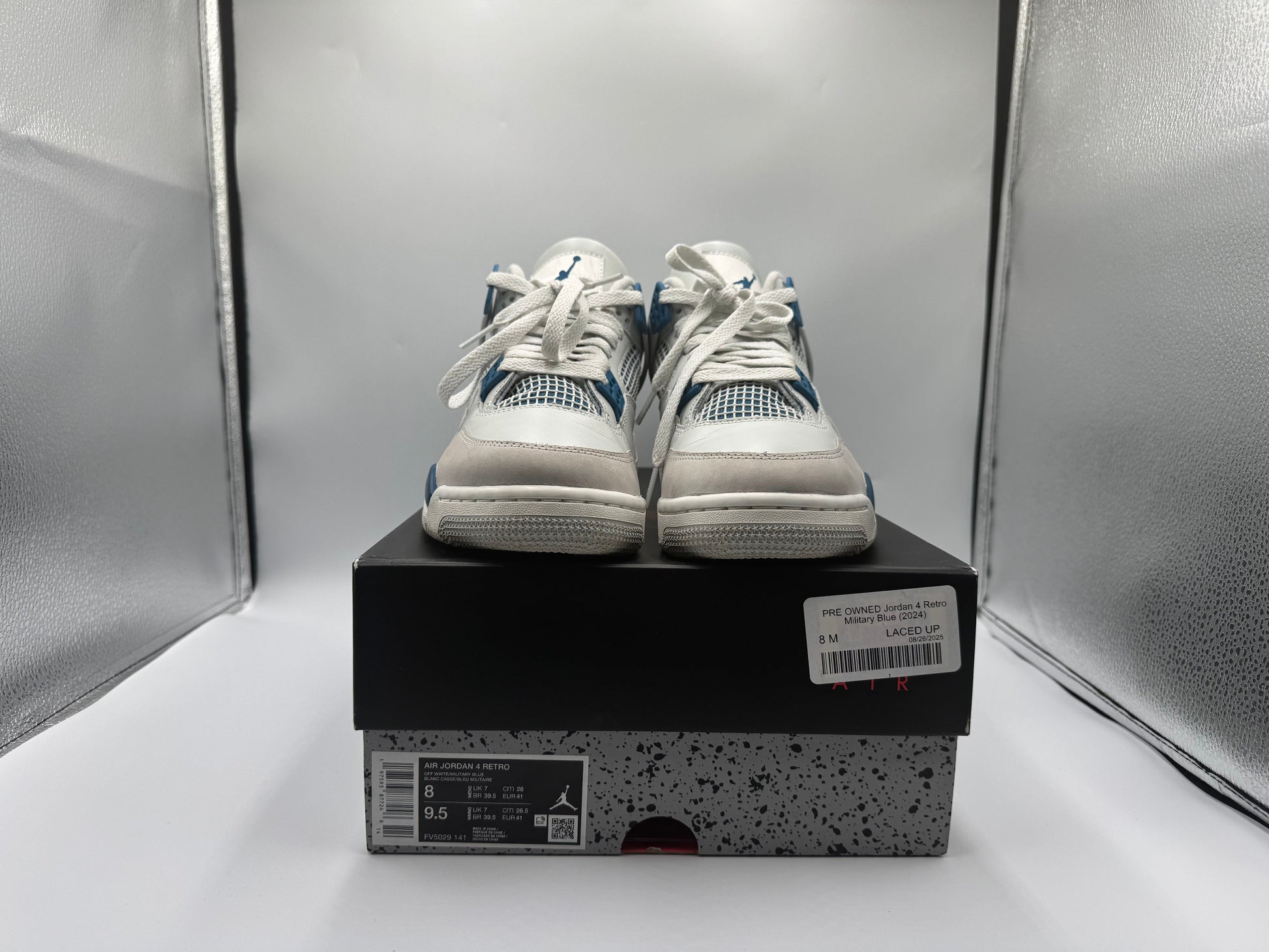 PRE OWNED Jordan 4 Retro Military Blue (2024)