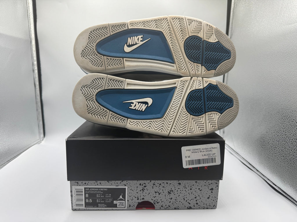 PRE OWNED Jordan 4 Retro Military Blue (2024)