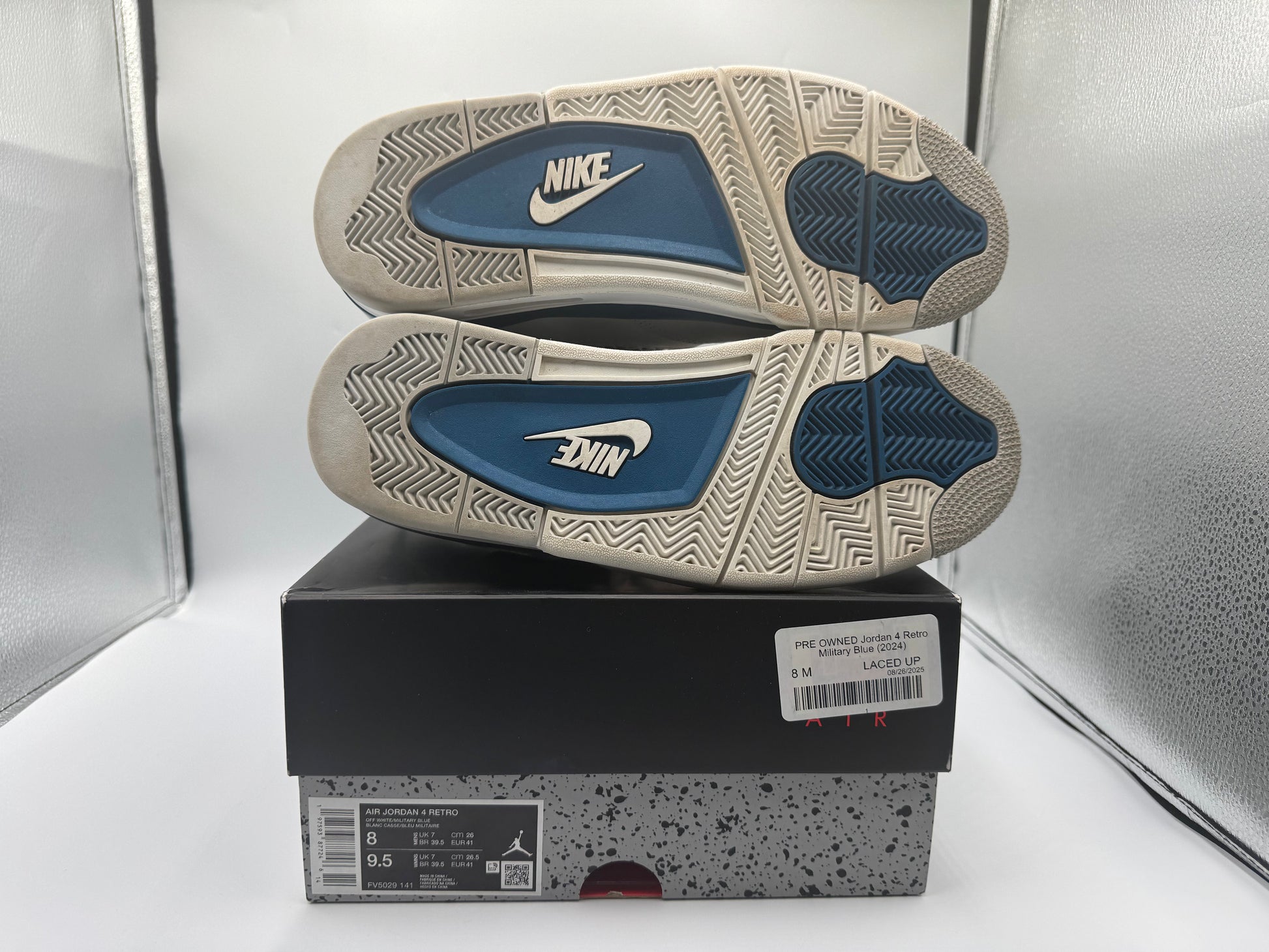 PRE OWNED Jordan 4 Retro Military Blue (2024)