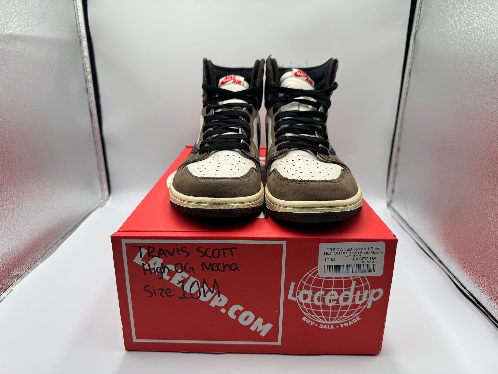 PRE OWNED Jordan 1 Retro High OG SP Travis Scott Mocha NO BOX