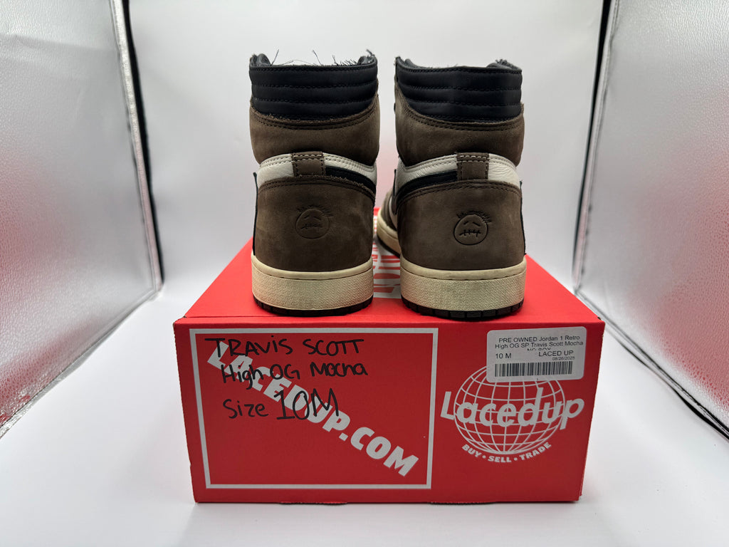 PRE OWNED Jordan 1 Retro High OG SP Travis Scott Mocha NO BOX