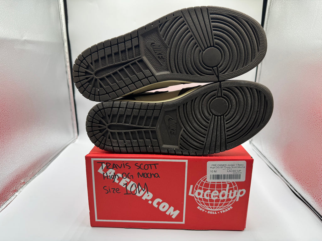 PRE OWNED Jordan 1 Retro High OG SP Travis Scott Mocha NO BOX