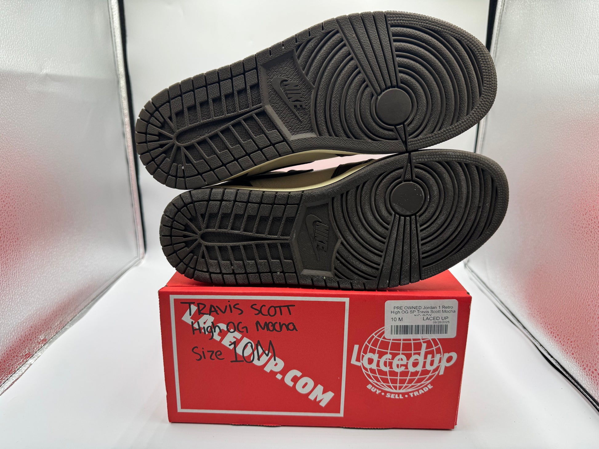PRE OWNED Jordan 1 Retro High OG SP Travis Scott Mocha NO BOX