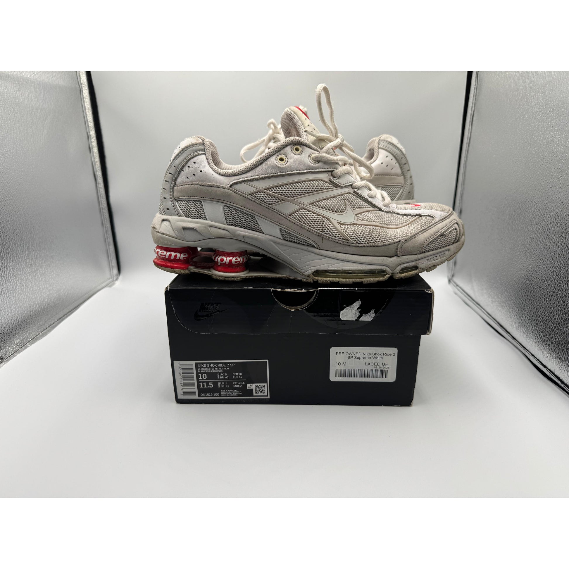 PRE OWNED Nike Shox Ride 2 SP Supreme White