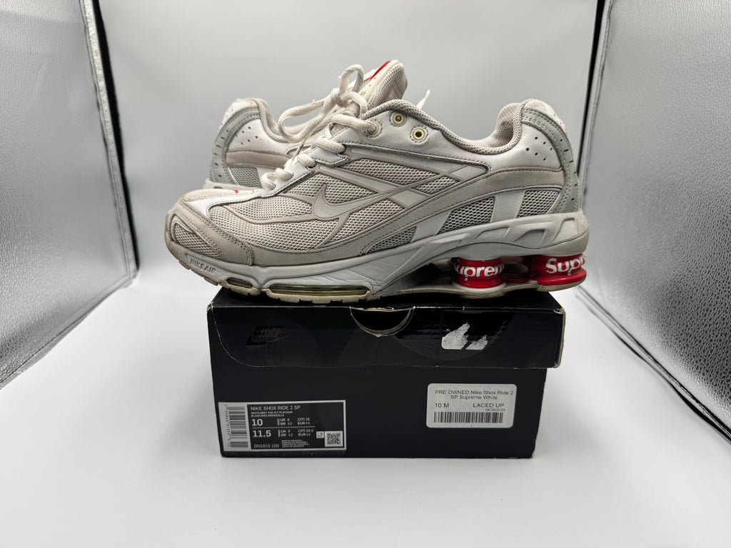 PRE OWNED Nike Shox Ride 2 SP Supreme White
