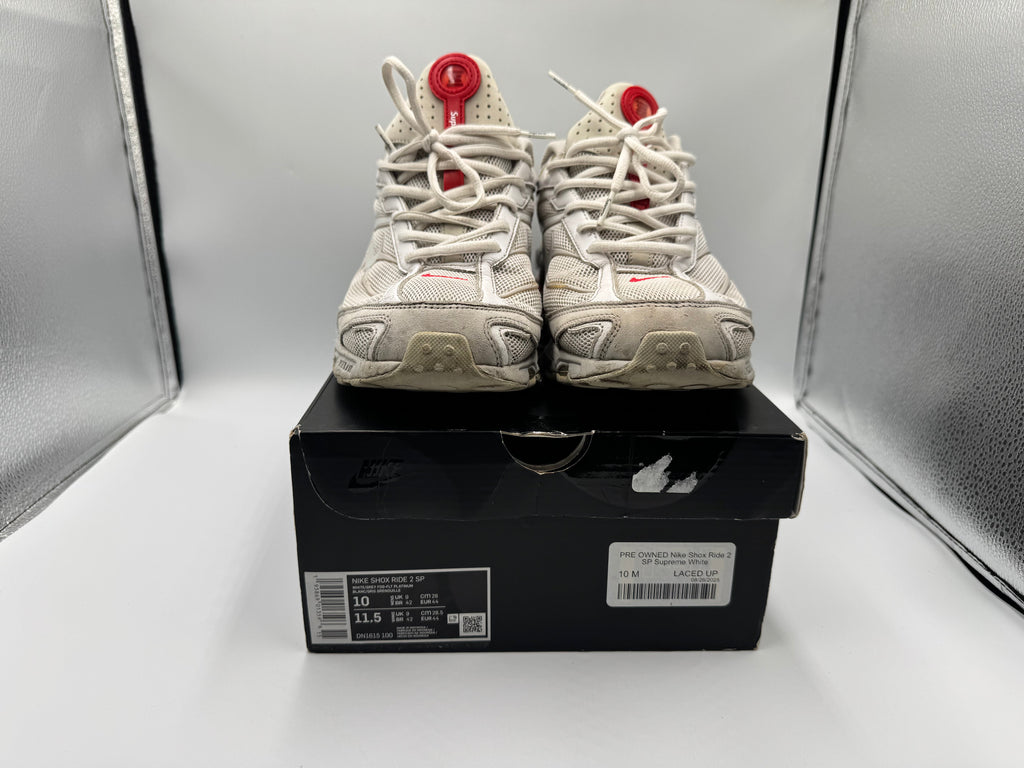 PRE OWNED Nike Shox Ride 2 SP Supreme White