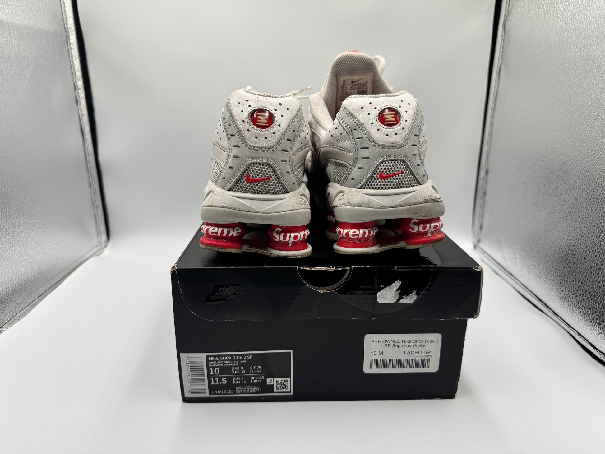 PRE OWNED Nike Shox Ride 2 SP Supreme White