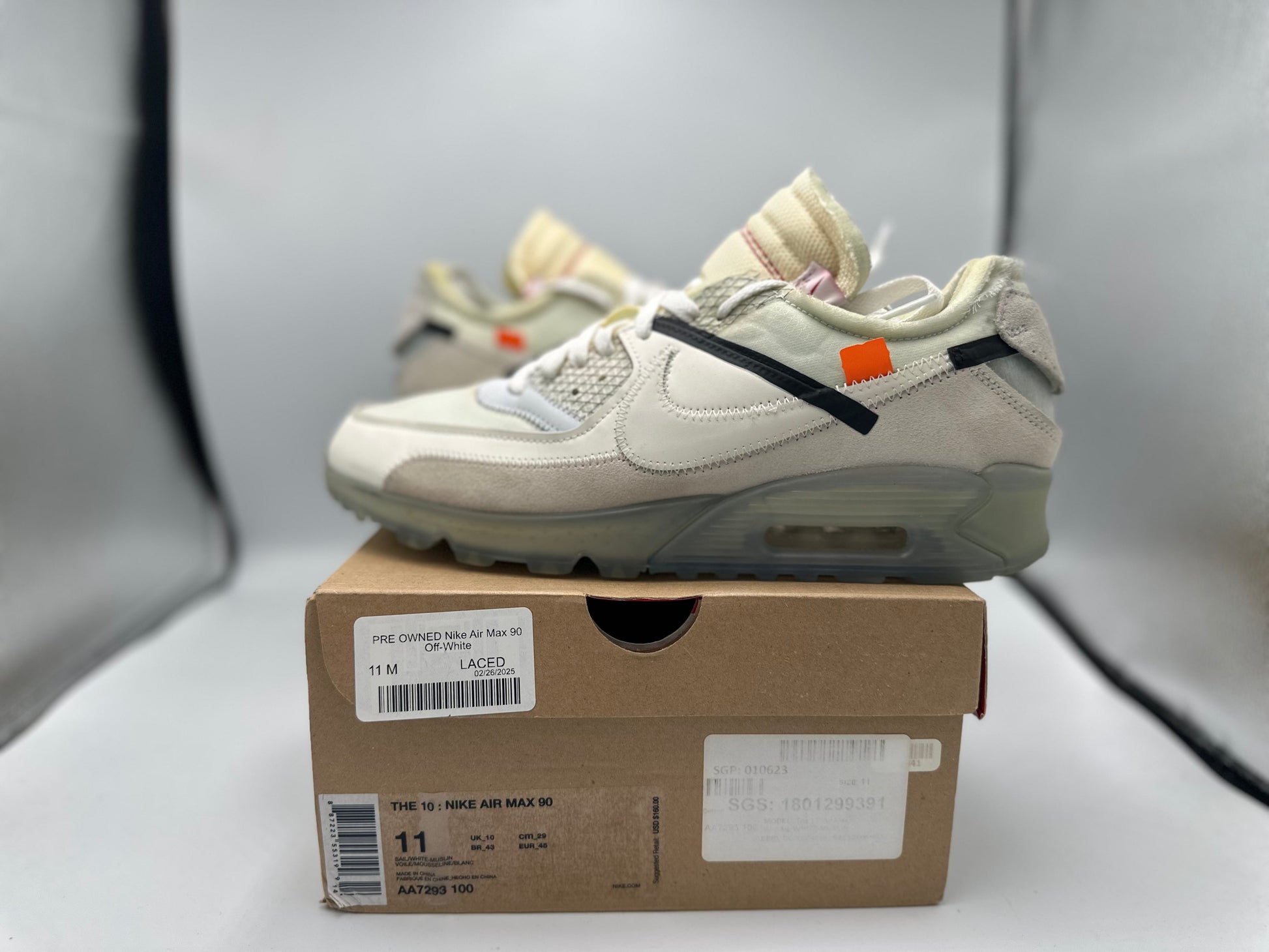 PRE OWNED Nike Air Max 90 Off-White