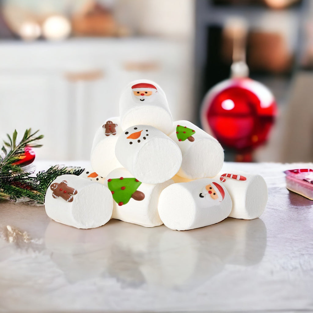Gourmet Vanilla Marshmallows 24 Pack Individually Wrapped Soft Fluffy Hot Chocolate Toppers Gift