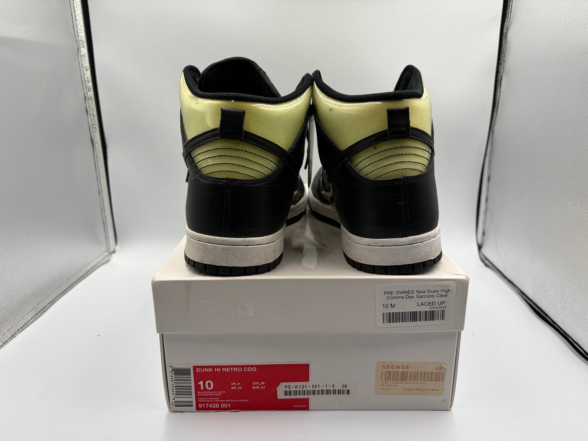 PRE OWNED Nike Dunk High Comme Des Garcons Clear