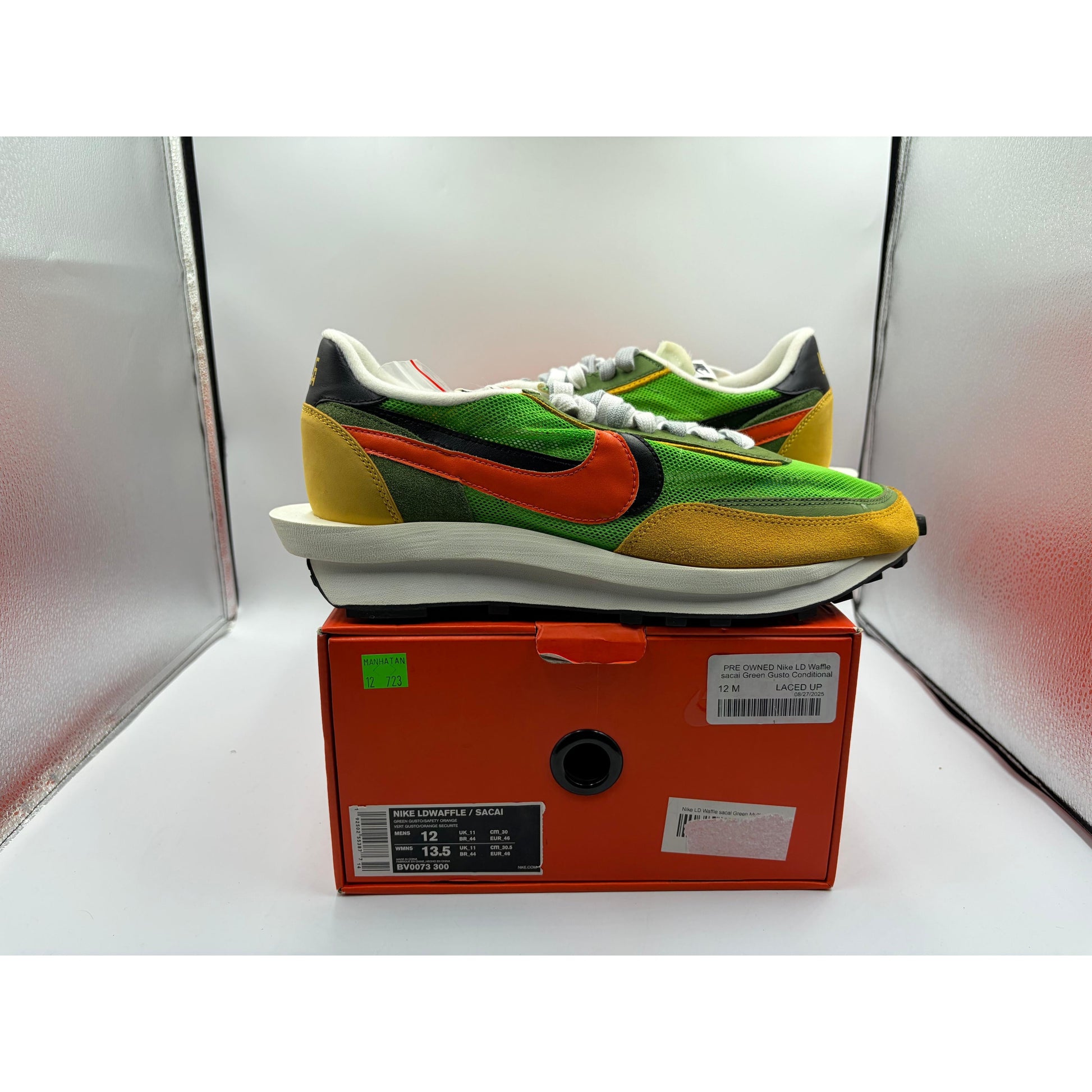 PRE OWNED Nike LD Waffle sacai Green Gusto Conditional