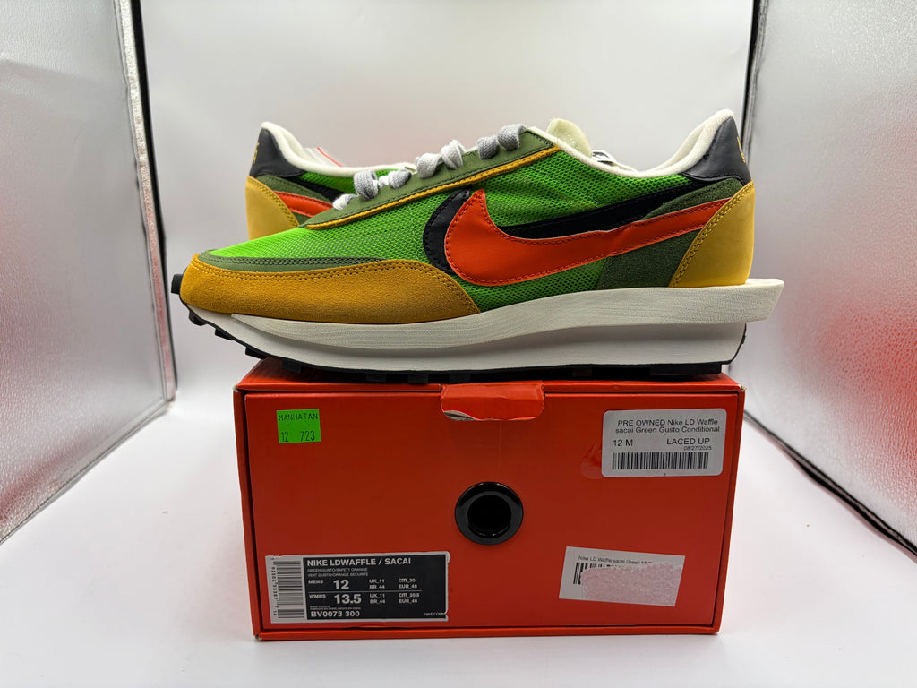 PRE OWNED Nike LD Waffle sacai Green Gusto Conditional