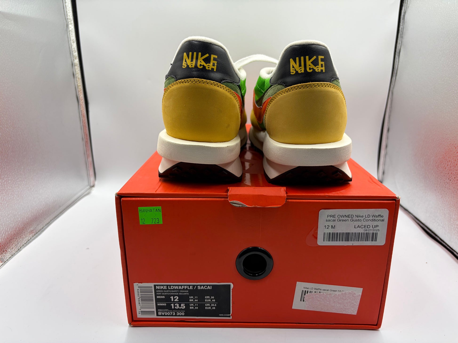 PRE OWNED Nike LD Waffle sacai Green Gusto Conditional