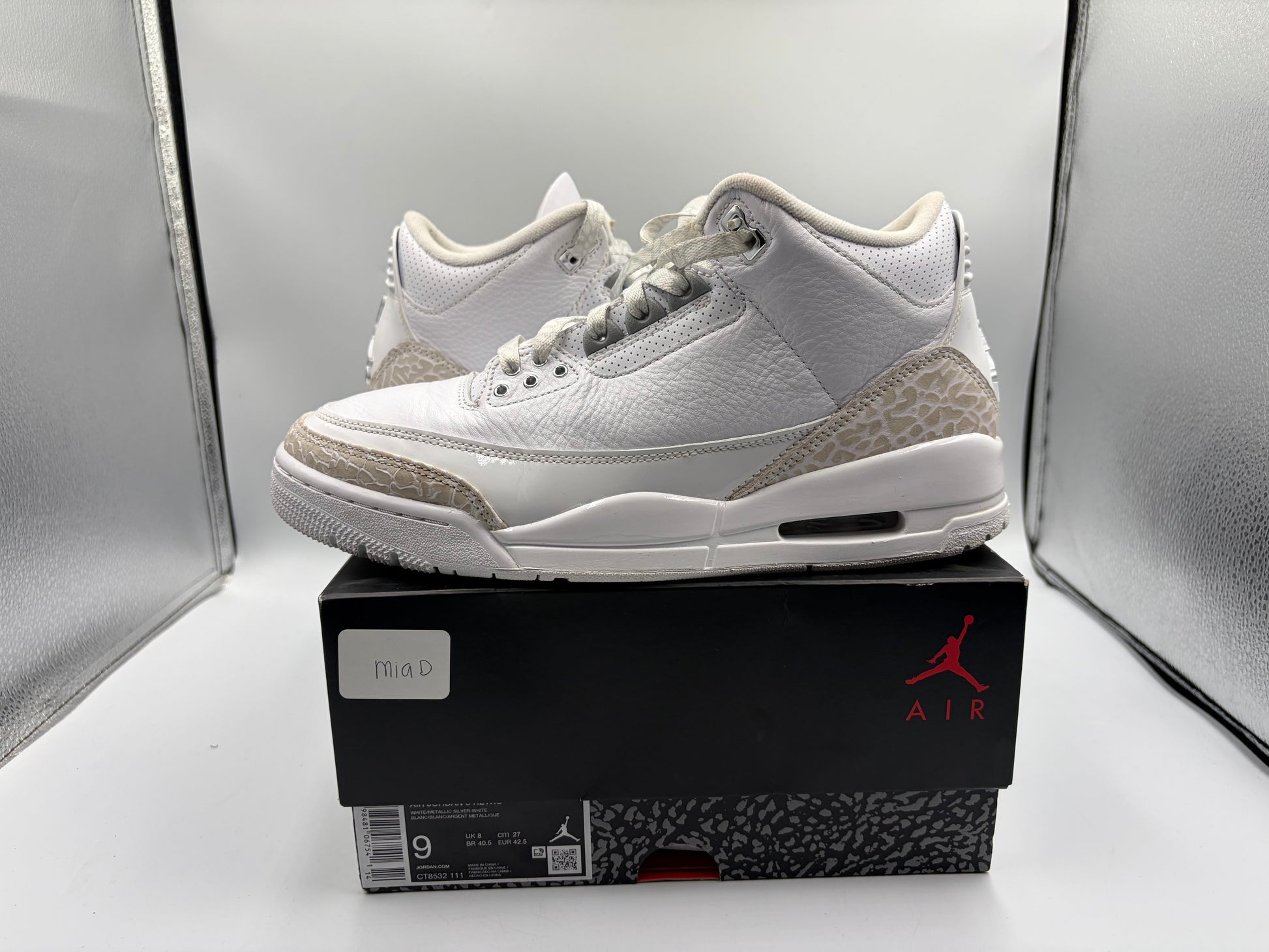 PRE OWNED Jordan 3 Retro Pure Money (2025)