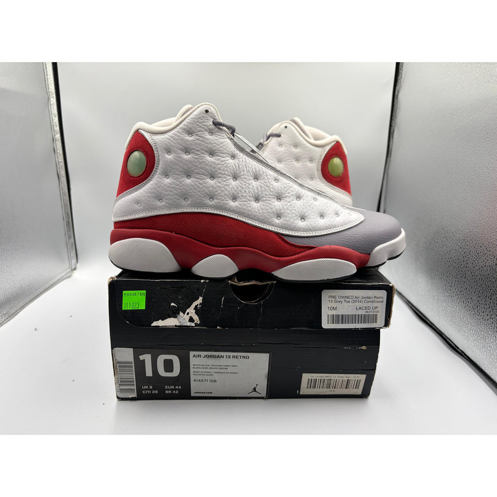 PRE OWNED Air Jordan Retro 13 Grey Toe (2014) Conditional