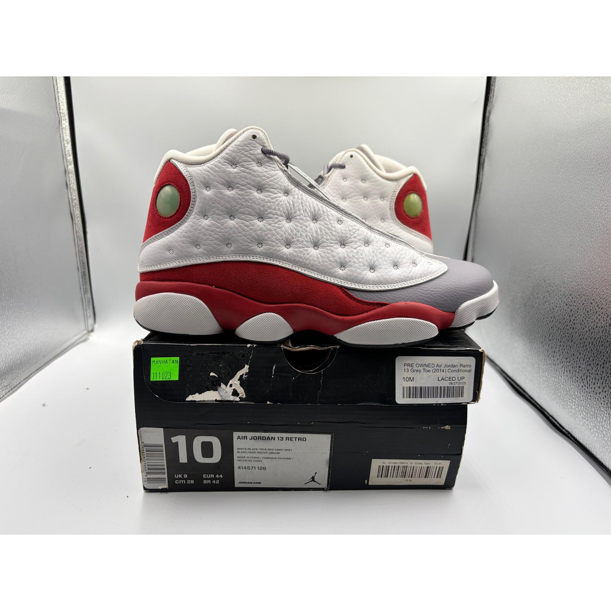 PRE OWNED Air Jordan Retro 13 Grey Toe (2014) Conditional