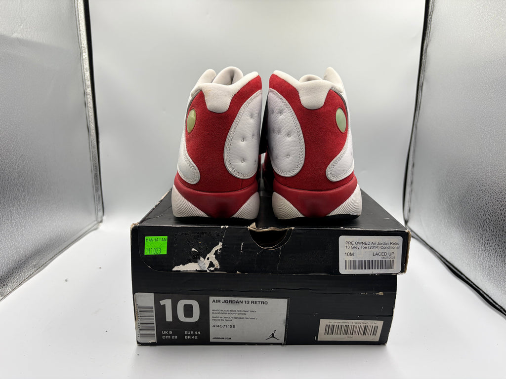 PRE OWNED Air Jordan Retro 13 Grey Toe (2014) Conditional