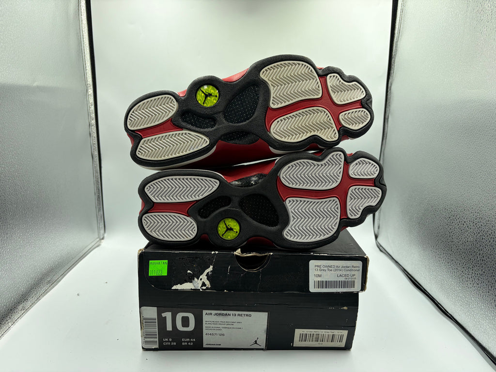 PRE OWNED Air Jordan Retro 13 Grey Toe (2014) Conditional