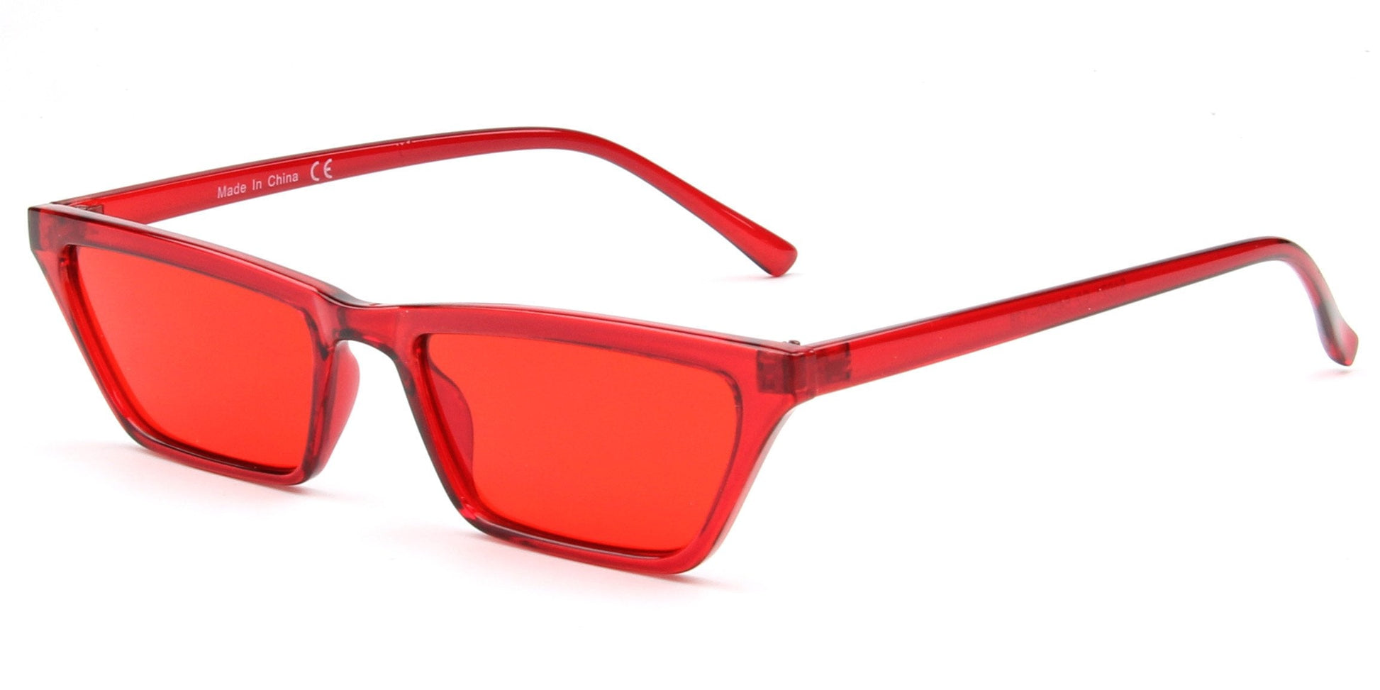 Slim Square Cat Eye Sunglasses Women Retro Vintage Style