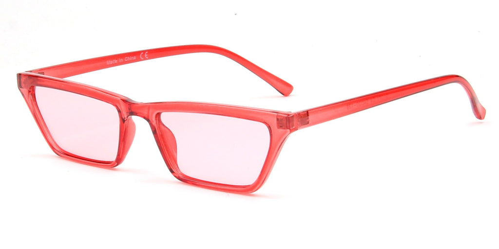 Slim Square Cat Eye Sunglasses Women Retro Vintage Style