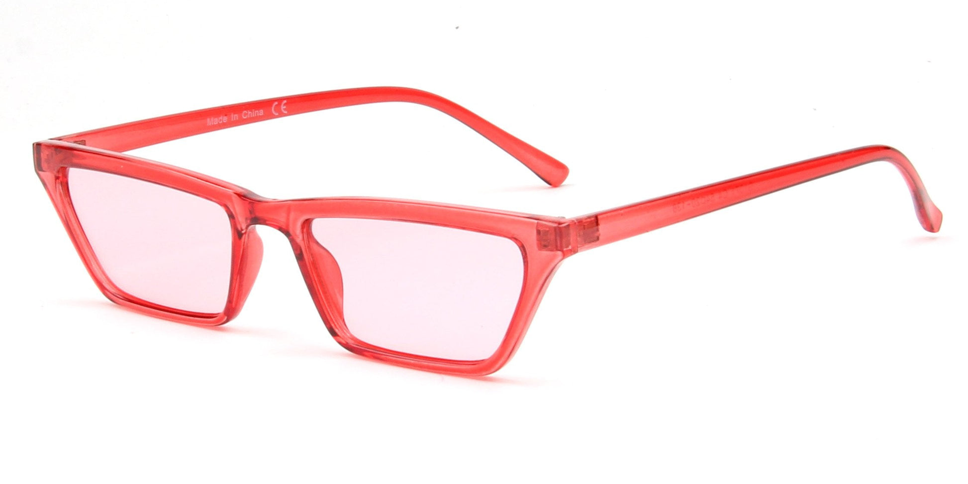 Slim Square Cat Eye Sunglasses Women Retro Vintage Style