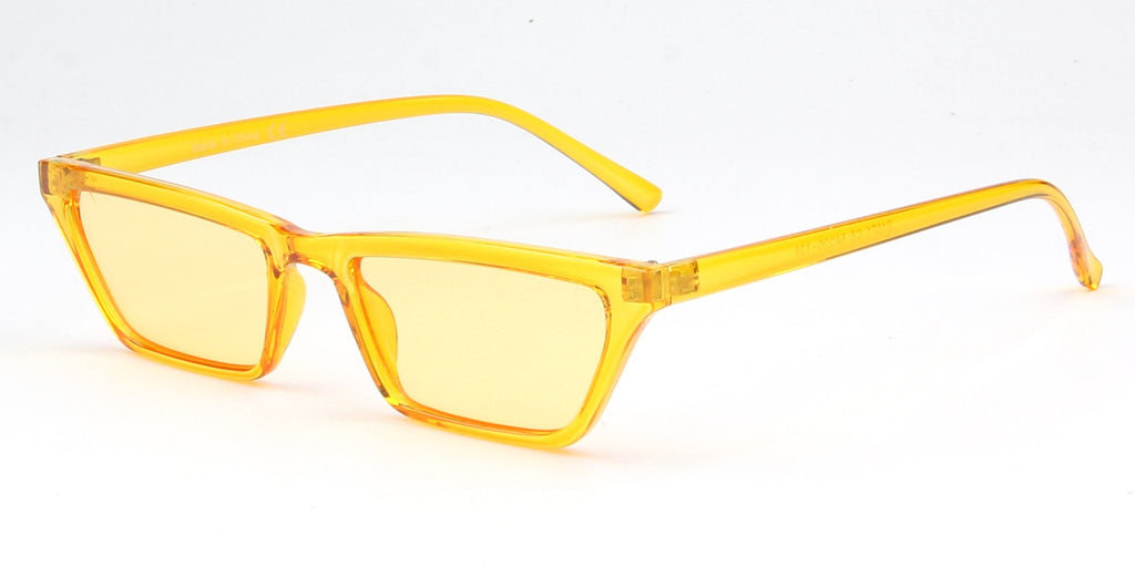 Slim Square Cat Eye Sunglasses Women Retro Vintage Style
