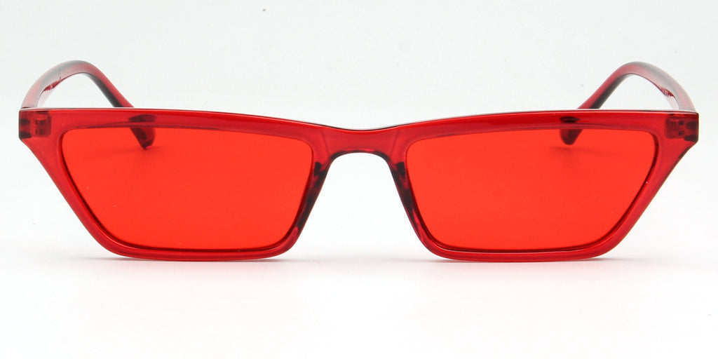 Slim Square Cat Eye Sunglasses Women Retro Vintage Style