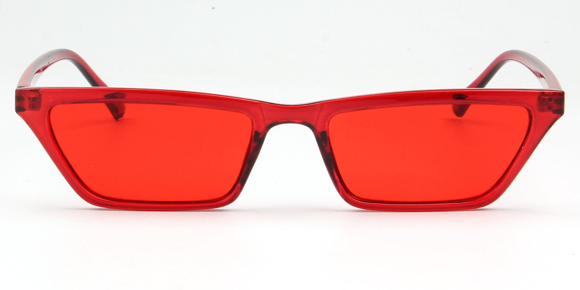 Slim Square Cat Eye Sunglasses Women Retro Vintage Style