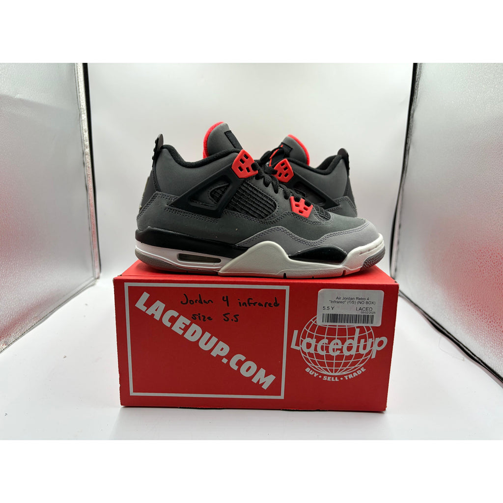 Air Jordan Retro 4 "Infrared" (GS) (NO BOX)